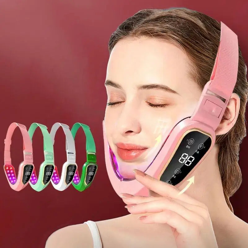 LED Photon Therapy Facial Slimming Vibration Massager