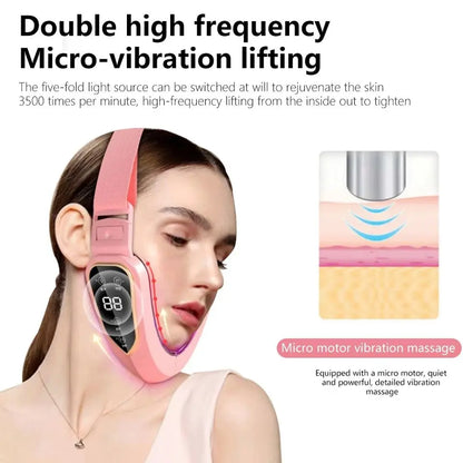 LED Photon Therapy Facial Slimming Vibration Massager